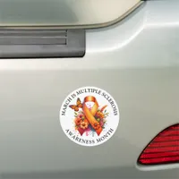 March is Multiple Sclerosis Awareness Month Car Magnet