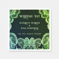 Elegant Lace" Wedding Invitation Collection  Napkins