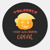 Trumpkin Make Halloween Great Classic Classic Round Sticker