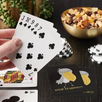 Funny Shoebill Stop Staring Poker Cards
