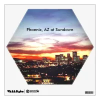 Phoenix, AZ at Sundown Wall Decal