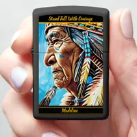 Native Craft Heritage: Artistic Touch Zippo Lighter