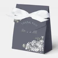 Trendy colorways Baby's Breath Boy Baby Shower Favor Boxes