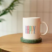 Colorful Happy Quote Coffee Mug