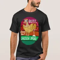 Funny Retro Chicken Butt Guess Who Chicken Poo T-Shirt