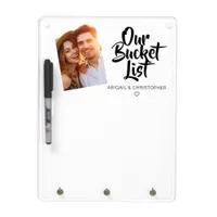 Our Bucket List Couple Photo Keepsake  Dry Erase B Dry Erase Board