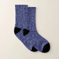 Denim Blue Triathlete Cycling Fan Biking Pattern Socks