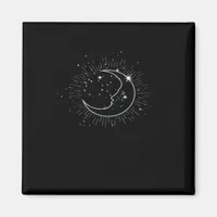 Whimsigoth Starry Night Moon Witchy Classic Magnet