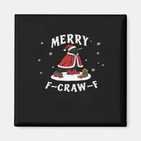F-Craw-F Crow Christmas F-Caw-F Raven Christmas Cl Magnet
