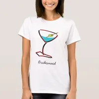 Martini bridesmaids bridal party shirts