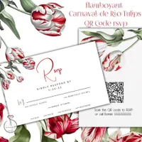 RSVP  |  Floral Red & White Rembrandt Tulips