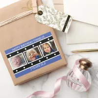 Personalized Photo Filmstrip Birthday  Rectangular Sticker