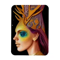 All That Glitters - Cosmic Goddess Portrait Magnet