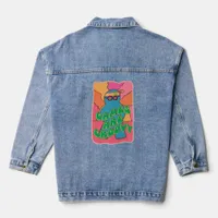 Groove On Gamer Board Game Retro Scene Denim Jacket