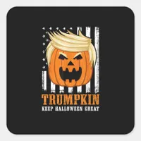 Usa Trumpkin Keep Halloween Great Funny Square Sticker