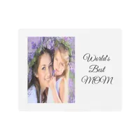 Mother white photo metal print