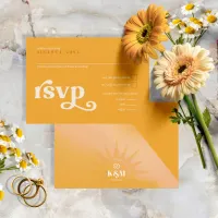 Sunshine Typography Marigold ID1048 RSVP Card