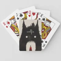 Wolf and the Little Red Riding Hood Poker Cards