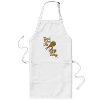 Funny Leg Day Thanksgiving Drumstick Fun Long Apron