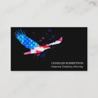 **  Flag  American Eagle Red White  Blue USA Business Card