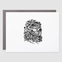 Cottagecore Aesthetic Frog Mushroom Goblincore Art Car Magnet