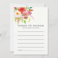 Vintage Chic Rustic Charm Baby Shower Advice Card