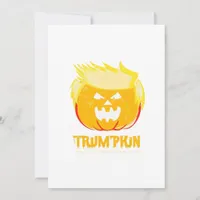 Halloween Trumpkin Funny Holiday Card