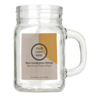 FDA Compliant Customizable Logo Honey Brand Label Mason Jar