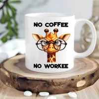 Funny Giraffe Humor Gift - Hilarious Canine Design Mug