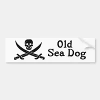 Old Sea Dog Bumper Sticker