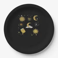 Whimsigoth Sun Moon Witchy Classic Paper Plates