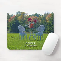 Romantic Meadow of Love Garden Table Flowers Mouse Pad