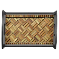 Serving Tray - Brick Basketweave Pattern