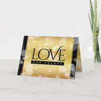 Elegant 50th Golden Wedding Anniversary Thank You Card