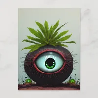 Sci-fi Plant With an Eye Postcard