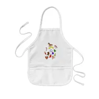 Cute christmas doodles kids' apron