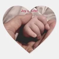 New Mom and Baby - Joy of Life Heart Sticker