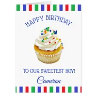 Personalized Large Jumbo Birthday Card for child