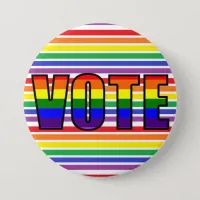 Rainbow LGBT Vote Button