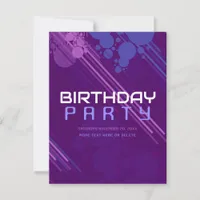 Funky House Party Birthday Invitation