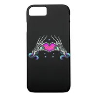 In Death Skeleton Heart Hands Classic Style iPhone 8/7 Case