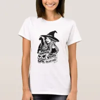 Witch Cat and Skulls Wicked T-Shirt