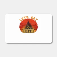Let's Get Lit Funny Christmas Humor Quote Vintage  Matchboxes