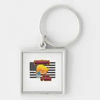 Halloween Funny Trumpkin Classic Keychain