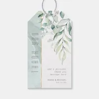 Dreamy Greenery Thank You V2 Green/Blue ID817 Gift Tags