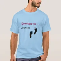 T-shirt - Granpa and Baby Footprints