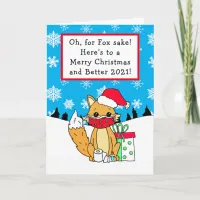 Oh for Fox Sake, 2020, Funny Christmas Card