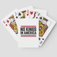 No Kings In America USA Minimal Clean Poker Cards