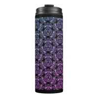 Blue Purple Pink Abstract Thermal Tumbler