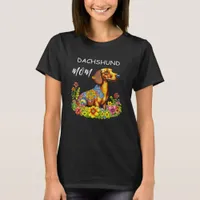 Cute Cartoon AI Dachshund Mom T-Shirt